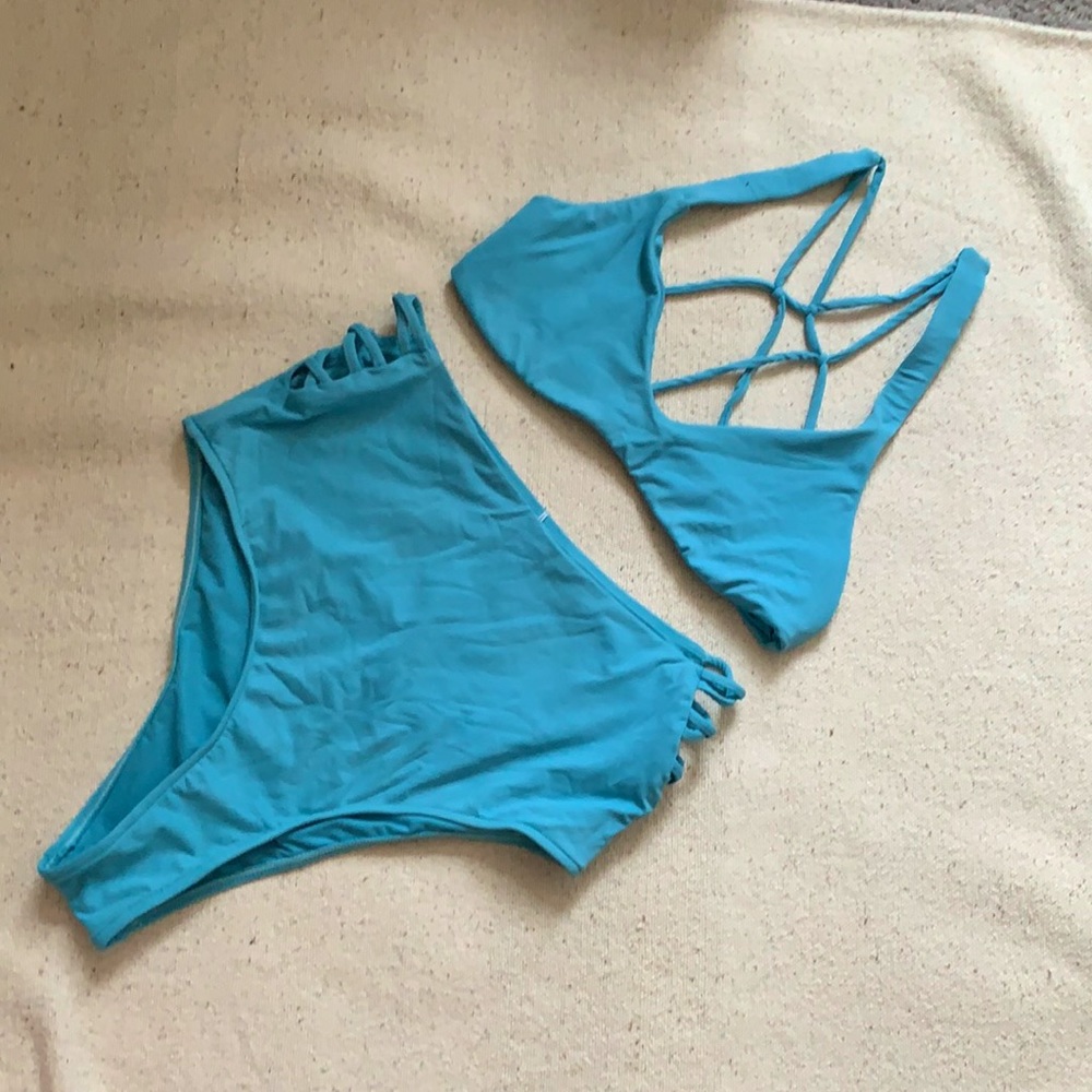 High Waisted Strappy Bikini